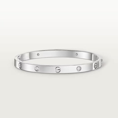 [AURORA]LOVE BRACELET 4.8MM 4 DIAMONDS