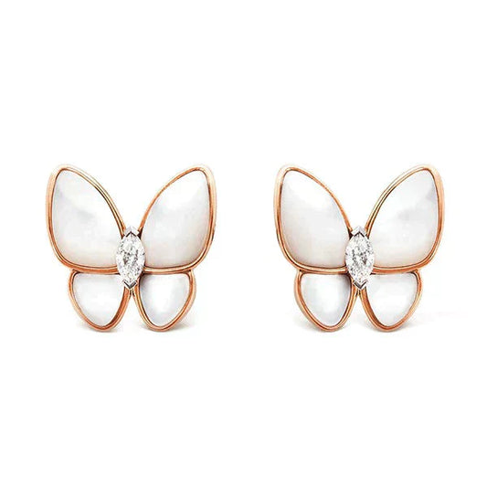 [Baslove]BUTTERFLY MOP DIAMOND EARRINGS