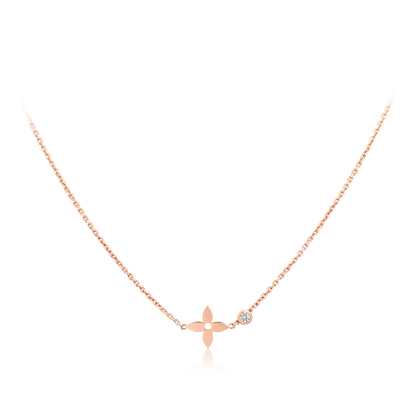 [Baslove]BLOSSOM PENDANT PINK GOLD AND DIAMOND