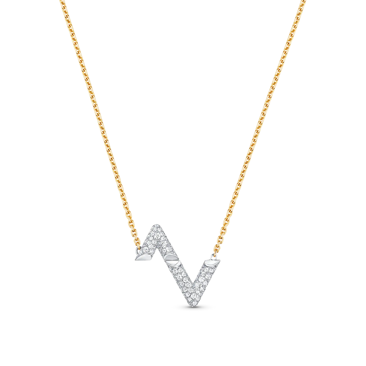 [Baslove]VOLT SILVER DIAMOND PEDANT NECKLACE