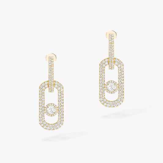 [AURORA]So Move XL Pave_-Set Diamond Pendant Earrings