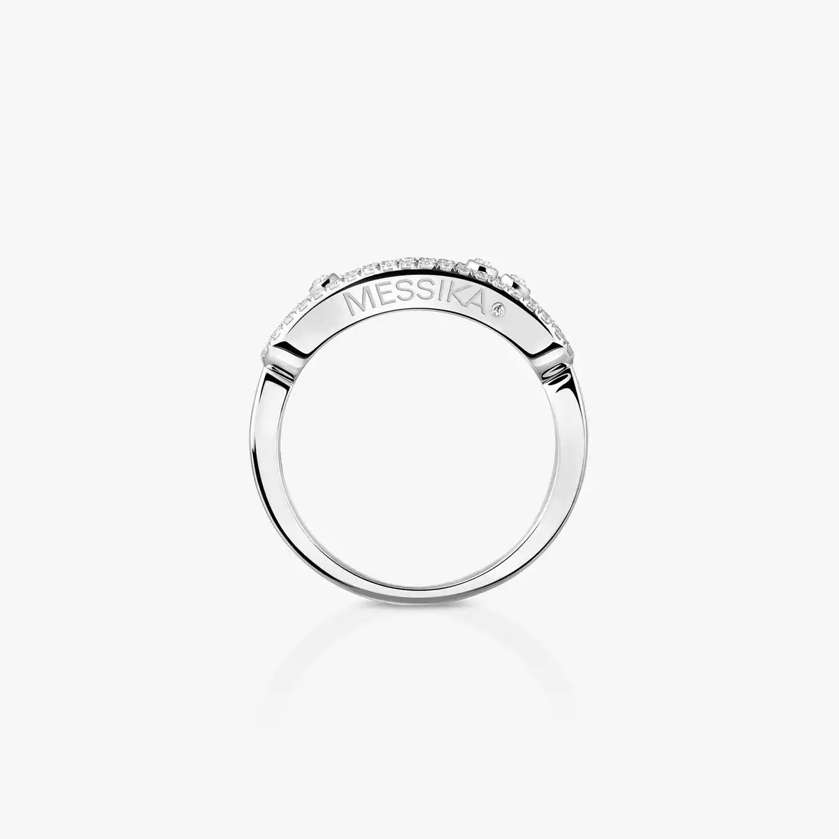 [AURORA] Baby Move Gold Diamond Pave_ Ring