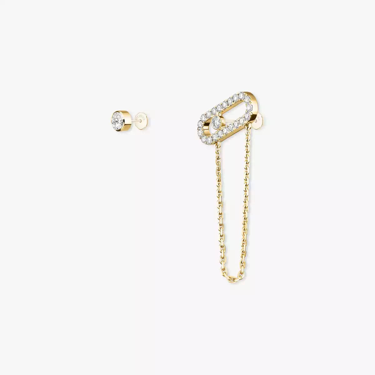 [AURORA]Move Uno Diamond Earrings