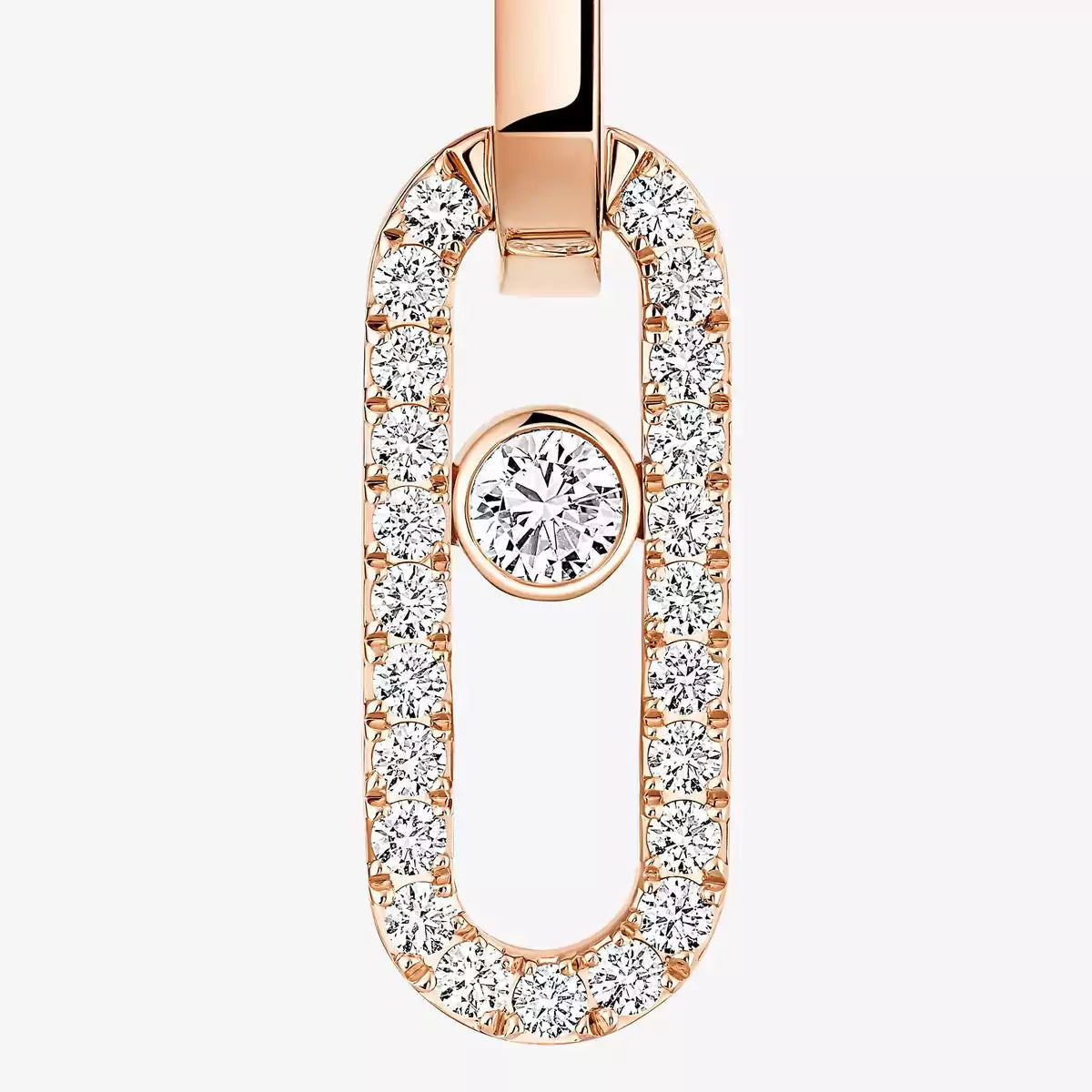[AURORA]Move Link Diamond Earrings