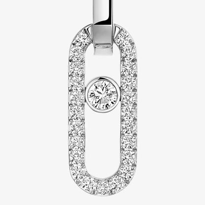 [AURORA]Move Link Diamond Earrings