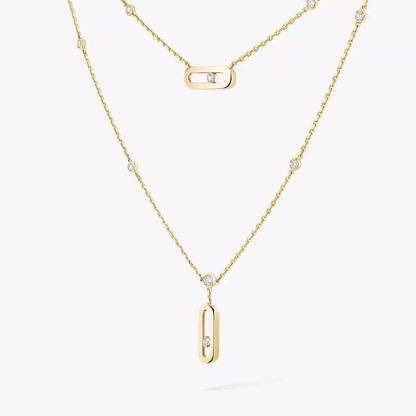 [AURORA] Move Uno Diamond Necklace