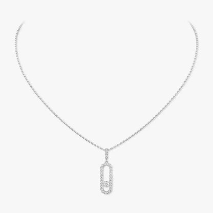 [AURORA]Move Uno Diamond Necklace in Rose Gold