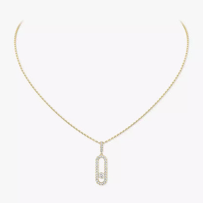 [AURORA]Move Uno Diamond Necklace in Rose Gold