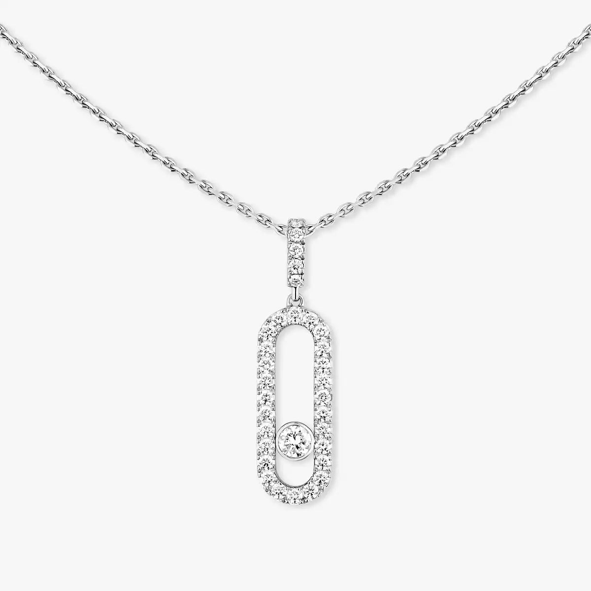 [AURORA]Move Uno Diamond Necklace in Rose Gold