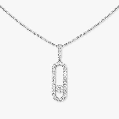 [AURORA]Move Uno Diamond Necklace in Rose Gold