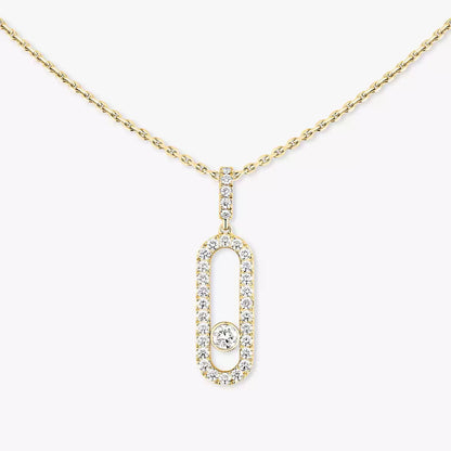 [AURORA]Move Uno Diamond Necklace in Rose Gold