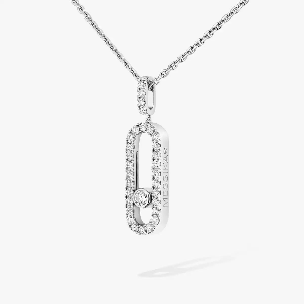 [AURORA]Move Uno Diamond Necklace in Rose Gold