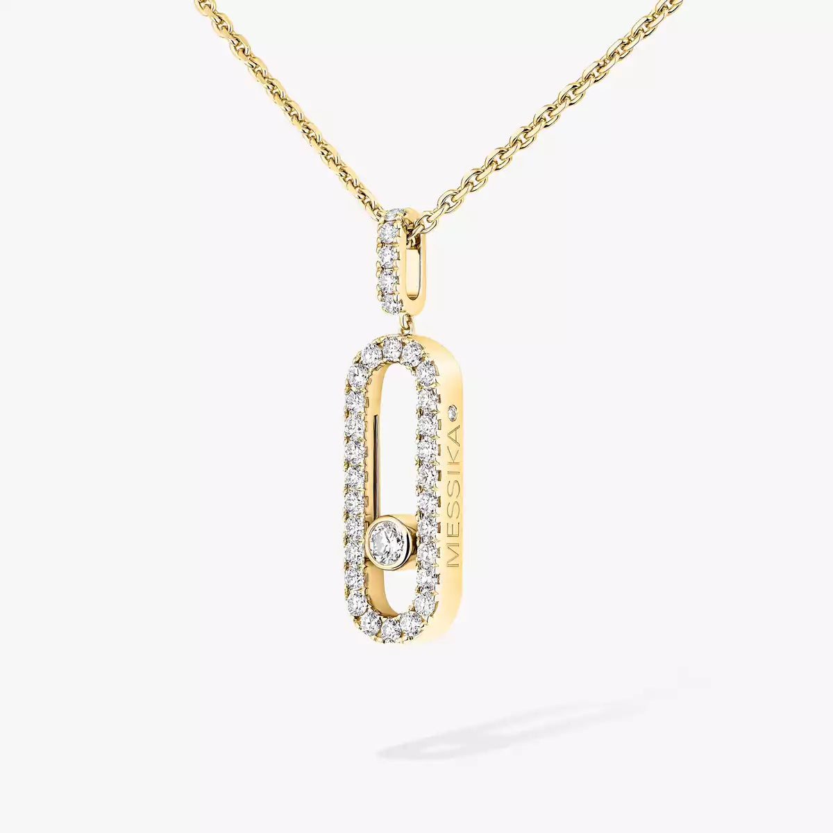 [AURORA]Move Uno Diamond Necklace in Rose Gold