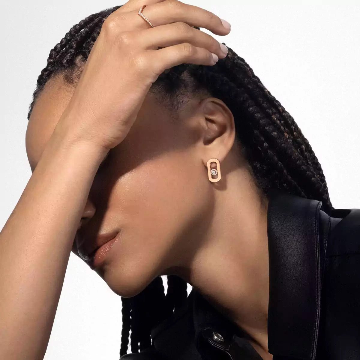 [AURORA]So Move Diamond Earrings in Yellow Gold