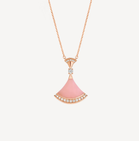 [Baslove]DREAM NECKLACE PINK OPAL