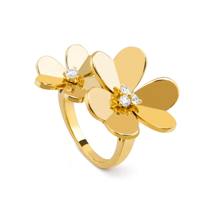 [Baslove]CLOVER COMOS GOLD DIAMOND RING