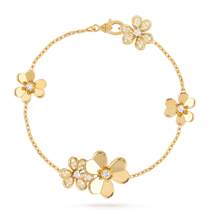 [Baslove]FRIVOLE GOLD 5 FLOWERS BRACELET