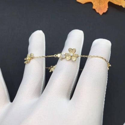 [Baslove]FRIVOLE GOLD 5 FLOWERS BRACELET