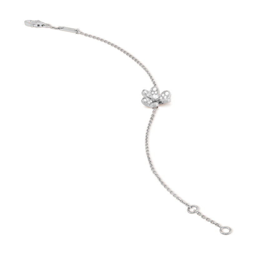 [Baslove]FRIVOLE SILVER FLOWER DIAMOND BRACELET