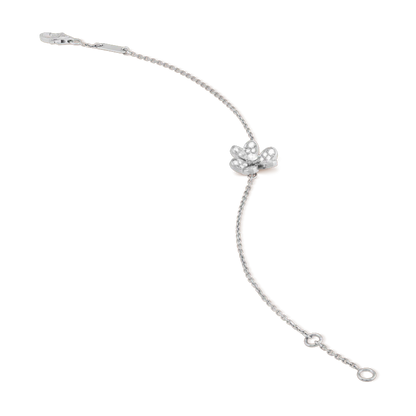 [Baslove]FRIVOLE SILVER FLOWER DIAMOND BRACELET