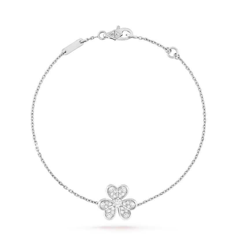 [Baslove]FRIVOLE SILVER FLOWER DIAMOND BRACELET