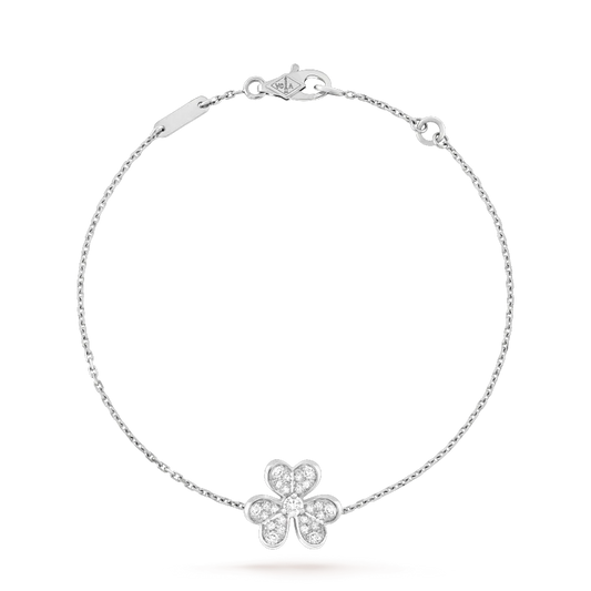 [Baslove]FRIVOLE SILVER FLOWER DIAMOND BRACELET