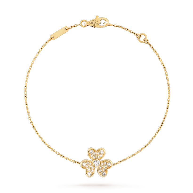 [Baslove]FRIVOLE GOLD FLOWER DIAMOND BRACELET