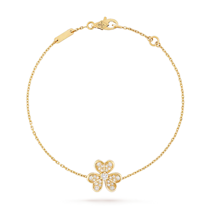 [Baslove]FRIVOLE GOLD FLOWER DIAMOND BRACELET