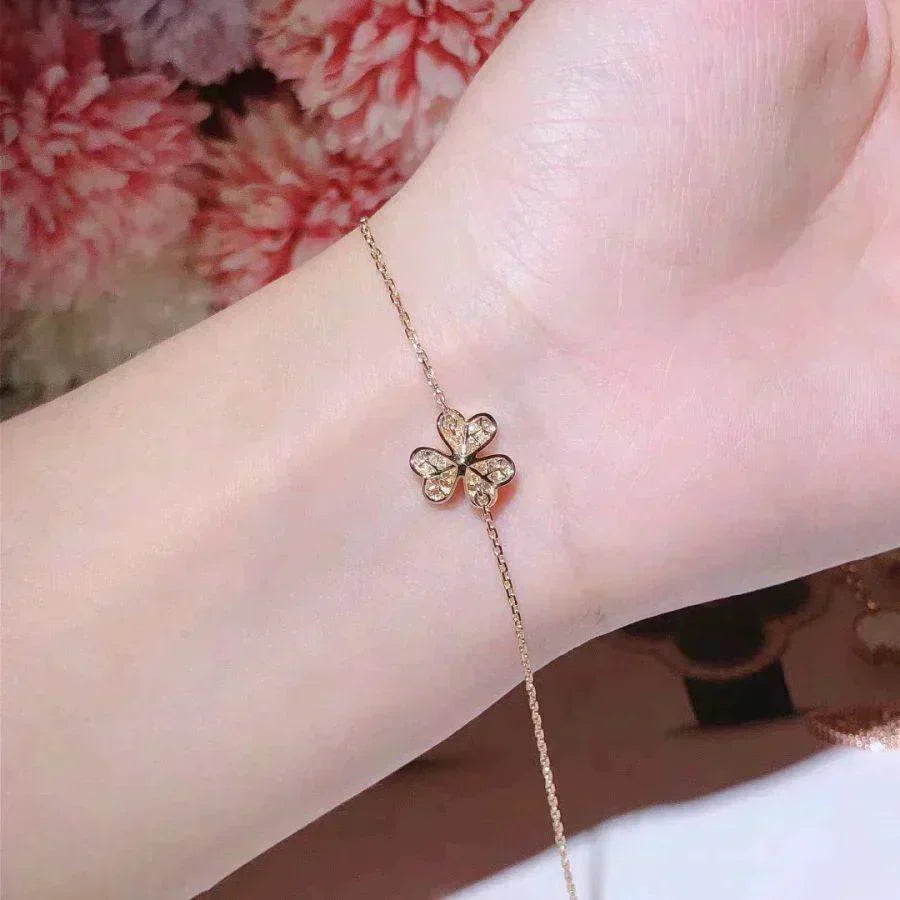 [Baslove]FRIVOLE GOLD FLOWER DIAMOND BRACELET