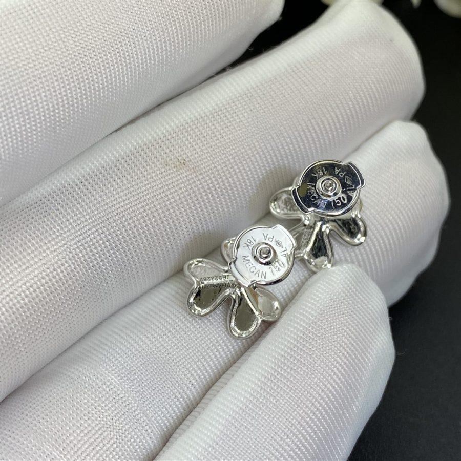 [Baslove]FRIVOLE MINI SILVER FLOWER EARRINGS