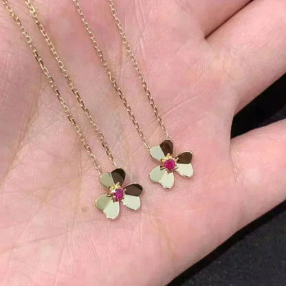 [Baslove]FRIVOLE GOLD FLOWER NECKLACE