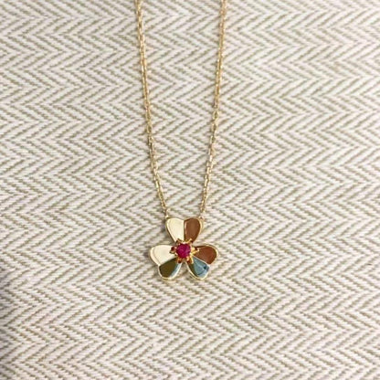 [Baslove]FRIVOLE GOLD FLOWER NECKLACE