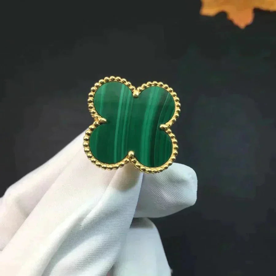 [Baslove]CLOVER MALACHITE RING