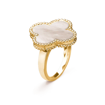 [Baslove]CLOVER WHITE MOP RING