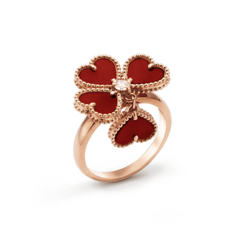 [Baslove]SWEET CLOVER CARNELIAN RING