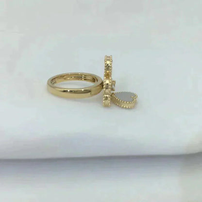 [Baslove]SWEET CLOVER WHITE MOP RING