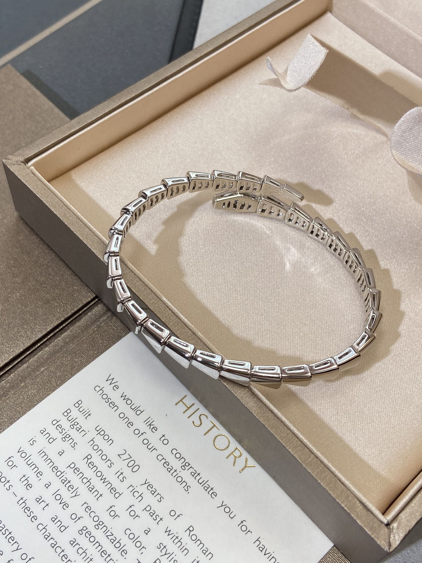 [Baslove]SERPENTI VIPER SILVER BRACELET