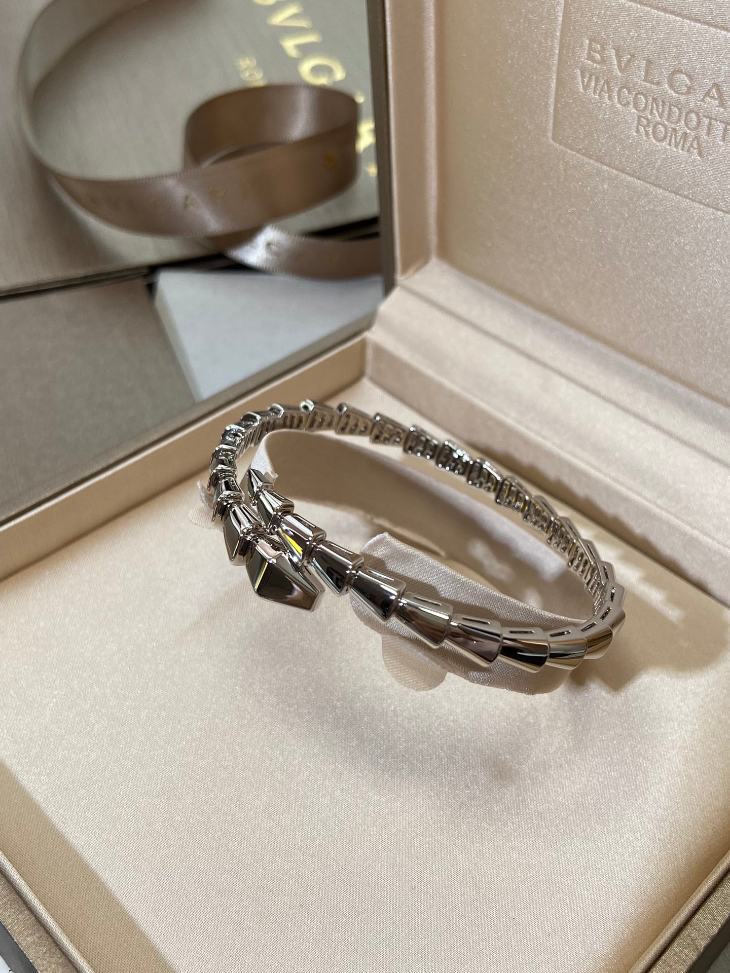 [Baslove]SERPENTI VIPER SILVER BRACELET