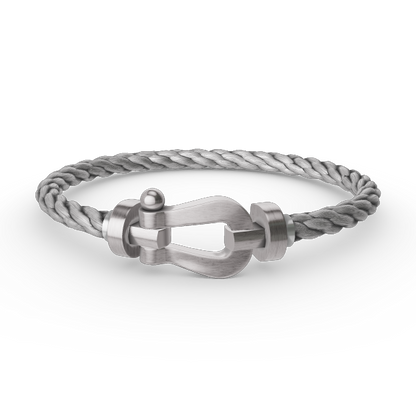 [Baslove]FORCE LARGE HORSESHOE NO DIAMOND BRACELET SILVER