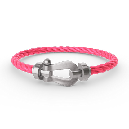 [Baslove]FORCE LARGE HORSESHOE NO DIAMOND BRACELET SILVER