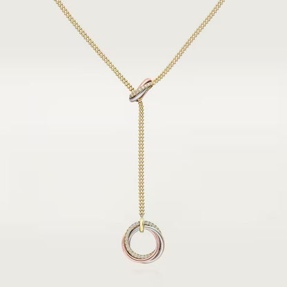 [AURORA]TRINITY DIAMONDS NECKLACE