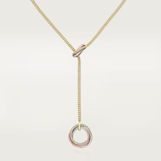[AURORA]TRINITY DIAMONDS NECKLACE
