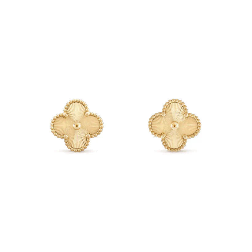 [Baslove]CLOVER MEDIUM 1 MOTIFS LASER EARRINGS