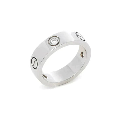[AURORA]LIEBESRING 5,5 MM 3 DIAMANTEN SILBER